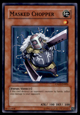 Yu-Gi-Oh! Masked Chopper #GX03-EN003 Near Mint-image