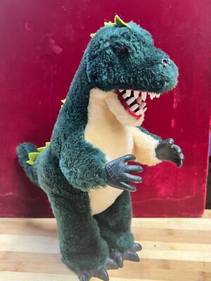 Vintage 1987 Godzilla REX Plush Electronic Jamina World Dinosaur - Used - PARTS-image