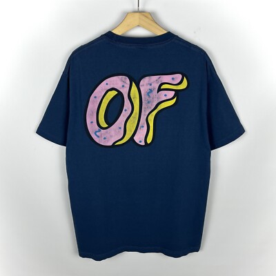 Sk8 OFWGKTA Odd Future Big Logo Short Sleeve T Shirt Blue Size Large Cotton OG-image