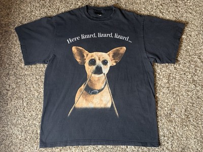 Vintage 1998 Taco Bell Shirt Size XL Godzilla Movie Promo Bigger Box Chihuahua -image