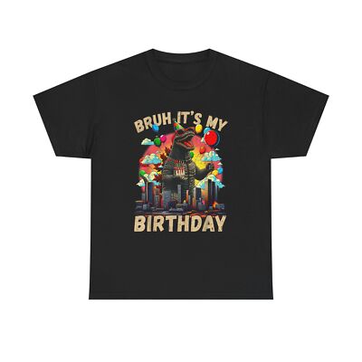 Godzilla Birthday T-Shirt, Vintage Tee, Funny Godzilla Shirt, Birthday Gift,-image