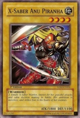 4x Lightly Played X-Saber Anu Piranha - 5DS2-EN004 - Common - 1st Edition - YuGi-image