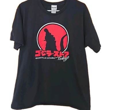 Official Godzilla Tokyo Store Shirt XL Black Color TOHO 100% Cotton-image