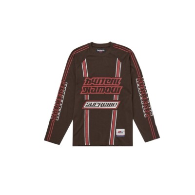 Supreme Hysteric Glamour Mesh L/S Top Brown Jersey Size: XL-image