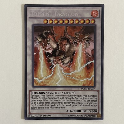 Yugioh Trident Dragion Legendary Collection 5D’s Secret Rare LC5D-EN237 1st NM!-image