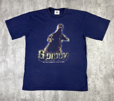 Vintage 90s G Diddy Godzilla Promo T Shirt Mad Engine size XL Navy Blue-image