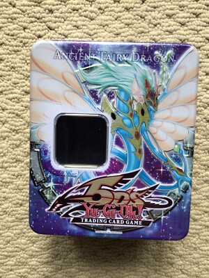 Konami Yu-Gi-Oh! ancient fairy dragon tin 5D’s And Cards - Opened-image