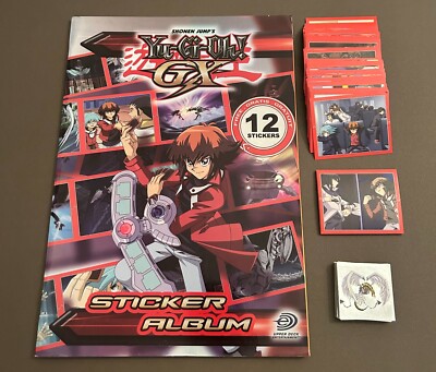 2004 Upper Deck Yu Gi Oh! GX Empty album and Complete stickers set Italian-image
