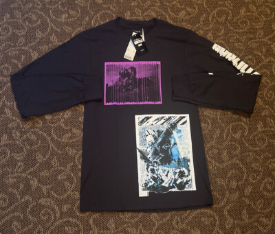 Men’s HUF X Godzilla X Kosuke Long Sleeve Graphic Pullover T-shirt Size S NWT🔥-image