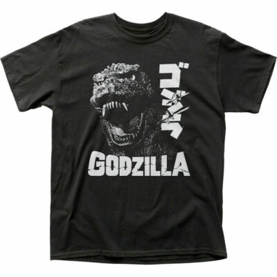 Godzilla Scream T Shirt Mens Licensed Pop Culture Movie Retro Tee New Black-image