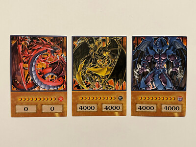 Yu-Gi-Oh GX Anime Style Cards - Sacred Beasts Uria Hamon Raviel God Cards UK-image