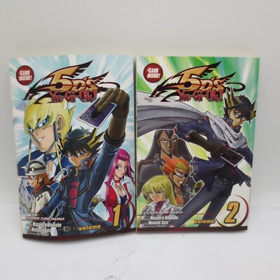 Yu-Gi-Oh 5D's, Vol. 1, 2 by Masahiro Hikokubo Paperback Manga Lot Of 2 No Cards-image