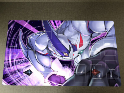 WVICM GX Playmat Elemental HERO Neos TCG CCG Card Game Mat Desk Pad Zones-image