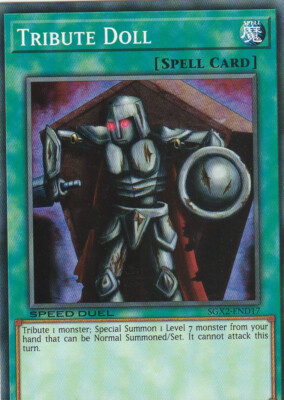 YUGIOH CARD TRIBUTE DOLL SGX2-END17 1ST EDITION COMMUN-image