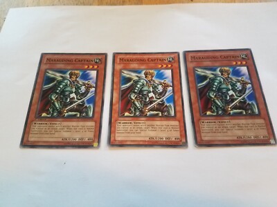 3X Marauding Captain  - 5DS1-EN018 - Mixed - Yugioh Yu Gi Oh! 3 Playset-image