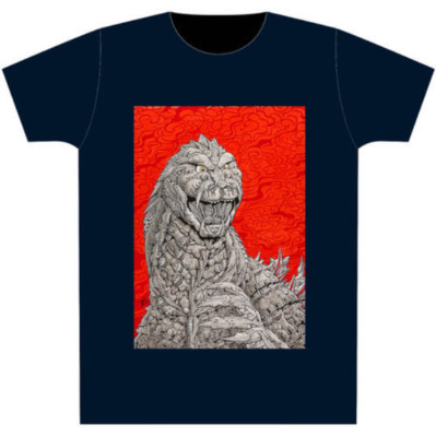 Shinji Nishikawa Godzilla Nihyakutai Dark Navy LTD T-Shirt TOHO Godzilla Store-image