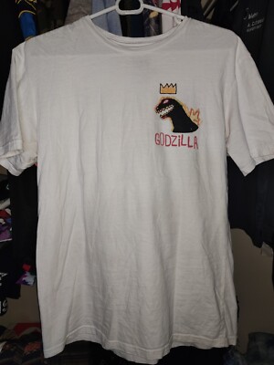 Jean Michel Basquiat x Godzilla toho official small shirt preowned-image