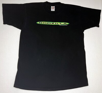 Vintage Godzilla 1998 Tri-Star Pictures Promotional T - Shirt XL #2-image