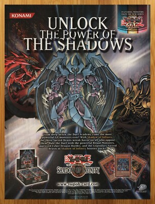 2005 Yu-Gi-Oh! TCG Shadow of Infinity Print Ad/Poster GX Official Card Game Art-image