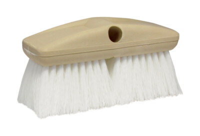 Star Brite White Polymer Fiber Scrub Brush 1 W in. with 8 L in. Ergonomic Block-image