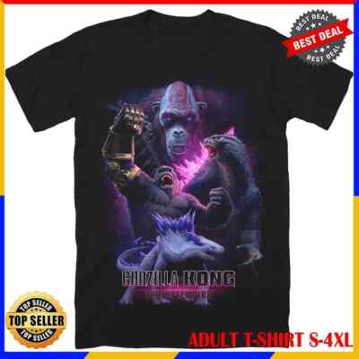 HOT GODZILLA X KONG: THE NEW EMPIRE T-SHIRT New Black Unisex ALL COLOR S-5XL-image