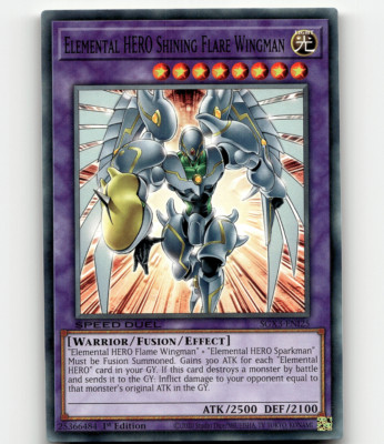 Yugioh Elemental HERO Shining Flare Wingman Speed Duel GX: Duelists of Shadows-image