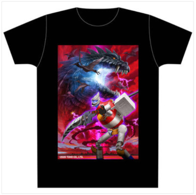 Yuji Kaida JJ Musou!! Black T-shirt TOHO Godzilla Store Collection Japan Monster-image