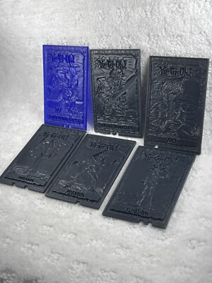 YU-GI-OH Yugioh Lot 6 Plastic Character Cards From 1996 Kazuki Takahashi Arena-image