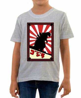 Japanese Monster Kids T-Shirt Movie Godzilla Monster Cool Classic Retro-image