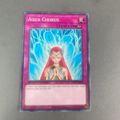 Yugioh Aqua Chorus Sgx3-eni34 Duelists Of Shadows 1st Edition Basic Common-image
