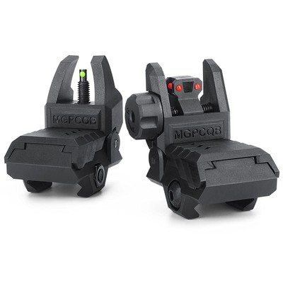 Fiber Optic Sights,with Green and Red Full Fiber Optics Dots Polymer Fiber Op...-image