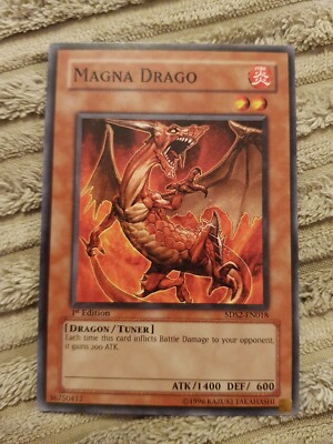 1x YuGiOh TCG Magna Draco 5DS2 EN013 Trading Card Game-image
