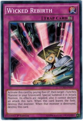 3 x Wicked Rebirth - LC5D-EN107 - Common - 1st Edition Near Mint, English-image