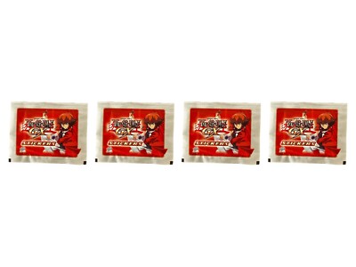 Lot of (4) Yu-Gi-Oh! GX Series 1 Factory Sealed Sticker Packs-image