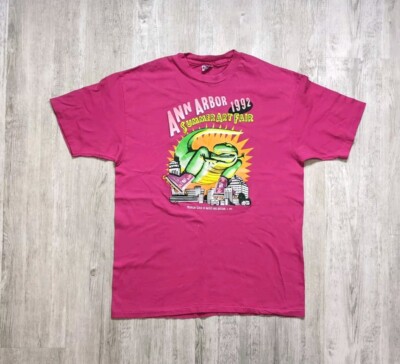 Vintage 1992 Ann Arbor Art Fair Festival Shirt Size XL Single Stitch Made In USA-image