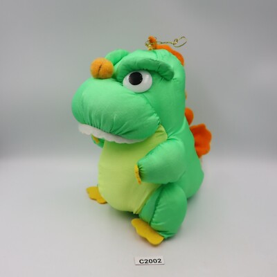 Godzilla C2002 Color Green Taffeta Banpresto 1992 Plush 6