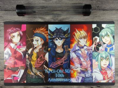 5D's 10th Anniversary Ygomat Custom Playmat Trading Card Game Mat Free tube-image
