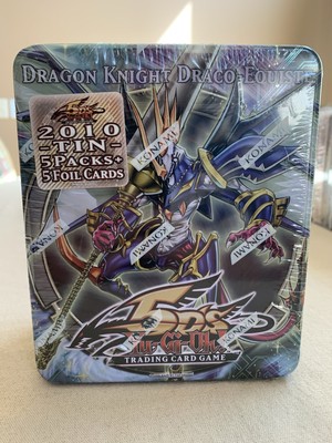 Yugioh - 2010 5D’s Dragon Knight Draco-Equiste Tin - Factory Sealed-image