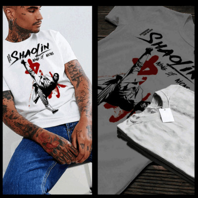 Kung Fu t-shirt shaolin kung fu movie retro martial arts vintage era kick tee-image