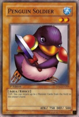 Yugioh! MP Penguin Soldier - 5DS2-EN009 - Common - 1st Edition Moderately Played-image
