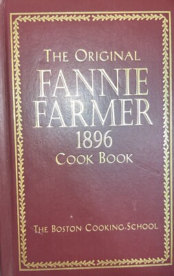 Original Fannie Farmer 1896 Cook Book (Commemorative Edition 1996) Gilt Pages-image