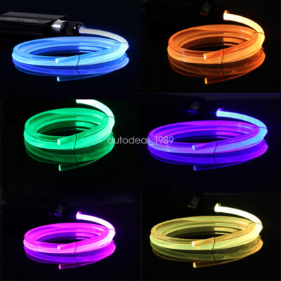 Thick Optic Fiber Car Home Decoration PMMA Plastic Side Glow Cable  5mm/6mm/8mm-image