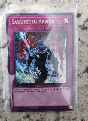 Sakuretsu Armor ERROR HOLO BLEED SGX4-END16 Secret Rare Yu-Gi-Oh! TCG Card NM-image