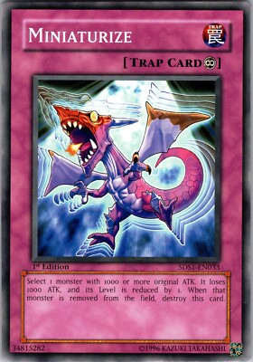Yu-Gi-Oh TCG Miniaturize 5DS1-EN033 1st Edition Regular Common Card NM-image