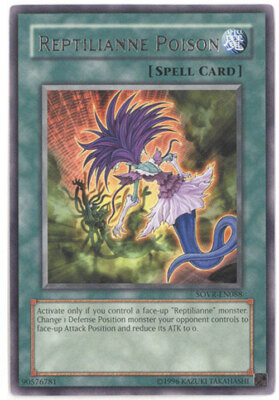 Yu-Gi-Oh Card - SOVR-EN088 - REPTILIANNE POISON (rare) - NM-image