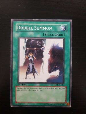 1x YuGiOh TCG Double Summon 5DS1 EN029 Trading Card Game-image