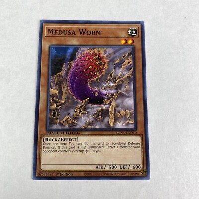 Yugioh Medusa Worm  SGX4-END10  1st Edition Speed Duel Midterm Destruction-image