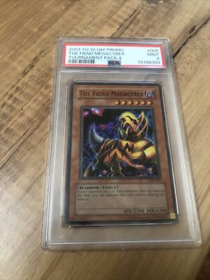 Yugioh PSA 9 2003 the Fiend Megacyber TP4-005 Super Rare-image