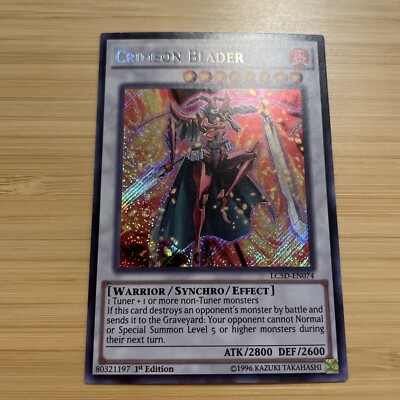 Crimson Blader LC5D-EN074 Legendary Collection 5D's 1st Edition NM Secret YuGiOh-image