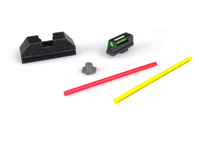 Suppressor Height Fiber Optic Sights for Glock/Polymer80 Gen 1-4 ALL STD Models-image